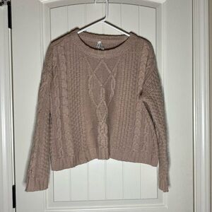 Women’s Mudd Cropped Sweater Small Mauve Great Condition